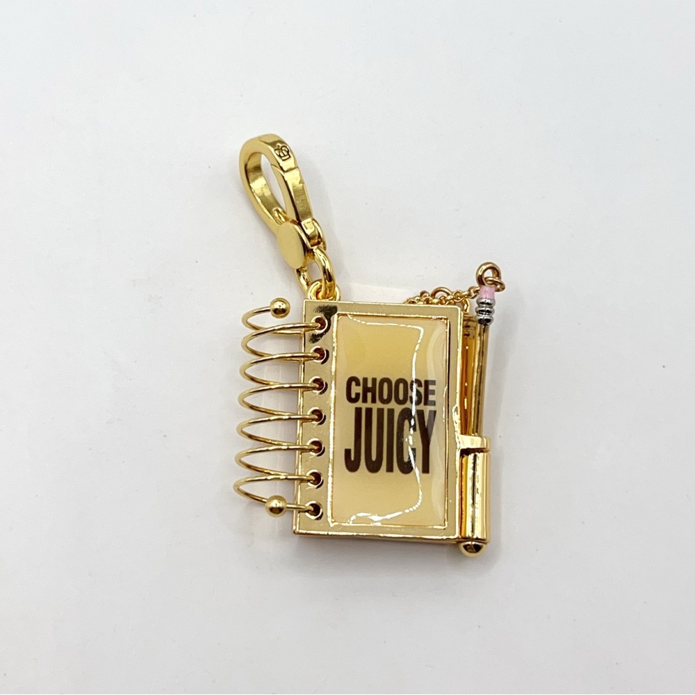 Juicy Couture notebook charm